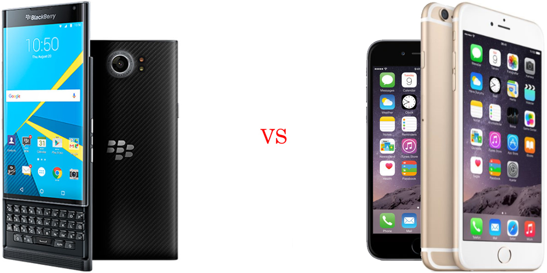 BlackBerry Priv versus iPhone 6S 5