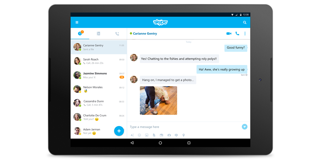 Skype 7.0 para Android incluye nueva interfaz para tablet 1