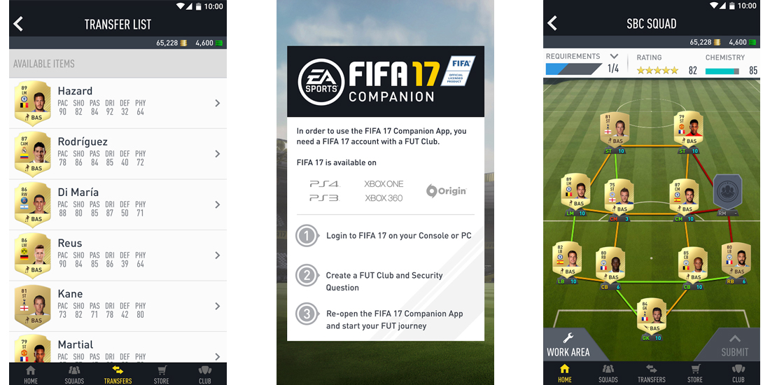 FIFA 17 Companion available for iOS, Android and Windows Phone 1