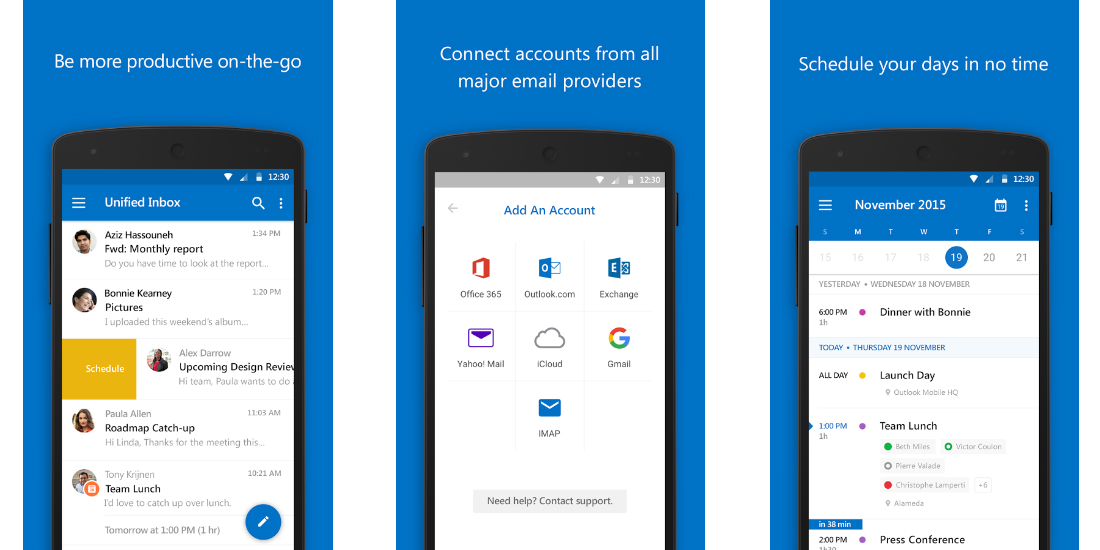 Outlook for iOS and Android as addition for Office 365 1