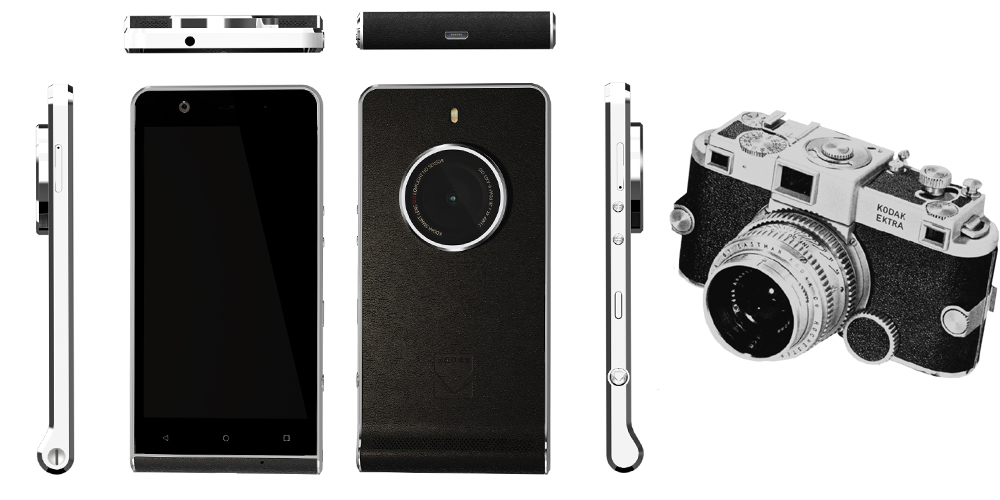 Kodak EKTRA, vintage Android smartphone that focuses on the camera 1