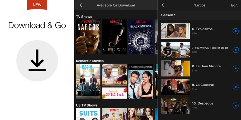 Netflix Offline for Android and iOS allows you to download its contents 1