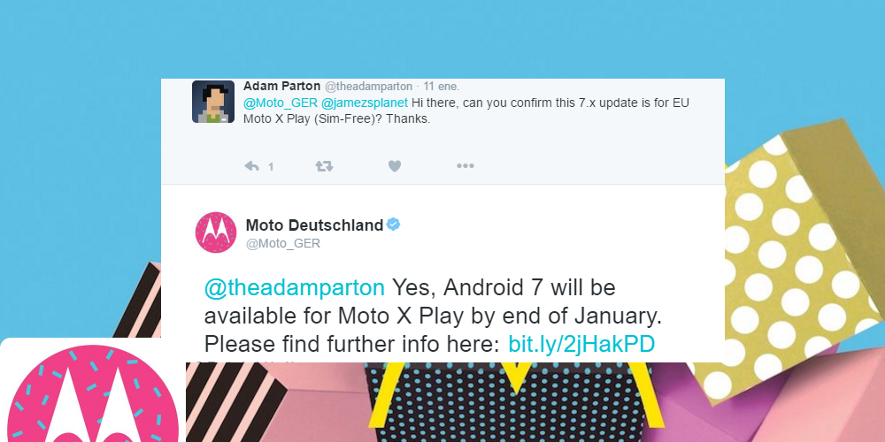 Motorola Moto X Play will receive Android Nougat in January 1