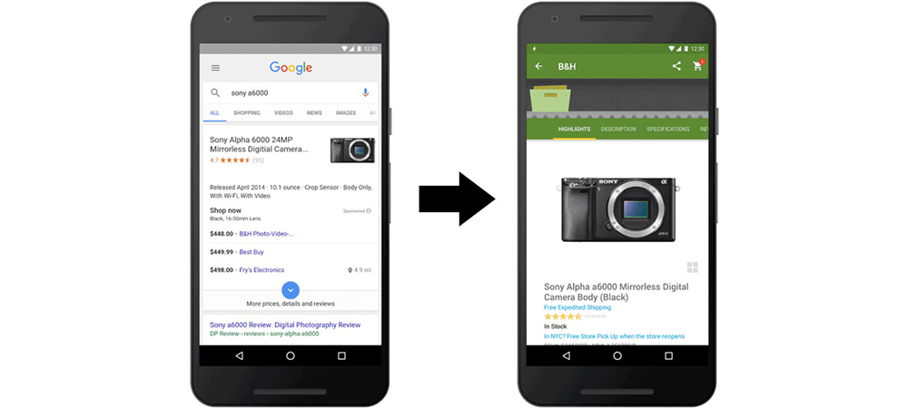 Google Instant App aterrissa em smartphones Android 1