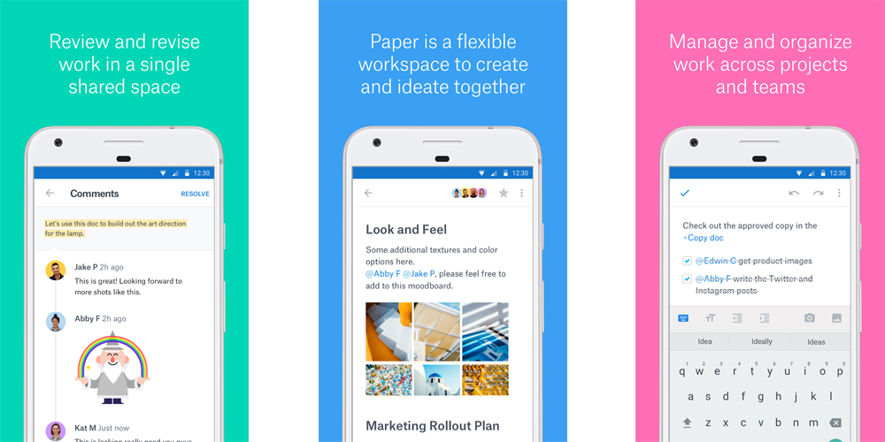 Dropbox Paper beta ja e um editor estavel para Android e iOS 1