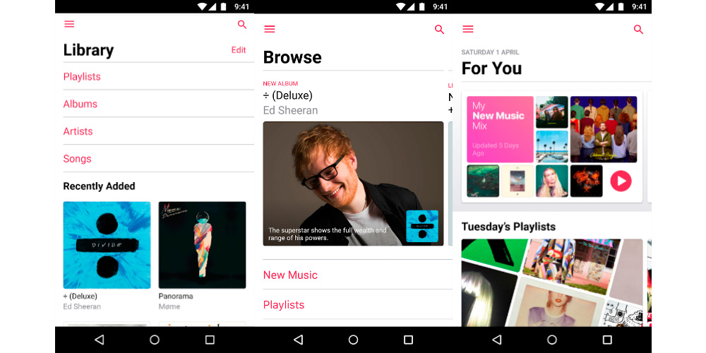 Apple Music 2.0 for Android: changes as in iOS 1