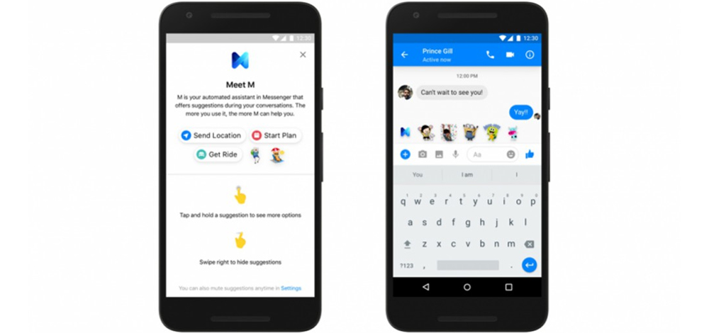 Facebook M Suggestions in Messenger: another personal assistant 1