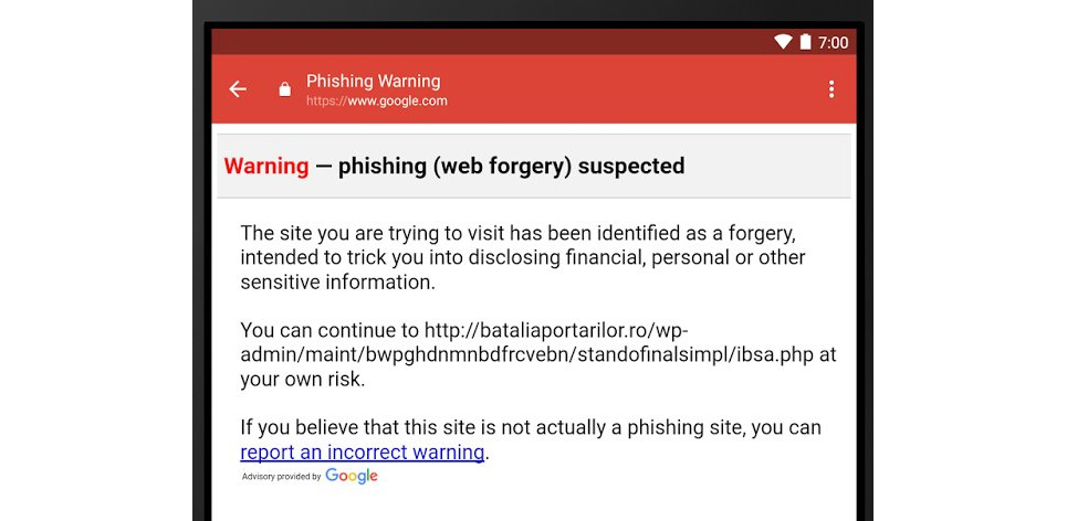 Gmail for Android updates and enables anti-phishing controls 1