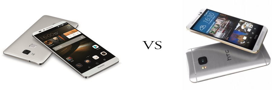 Huawei P8 versus HTC One M9 5