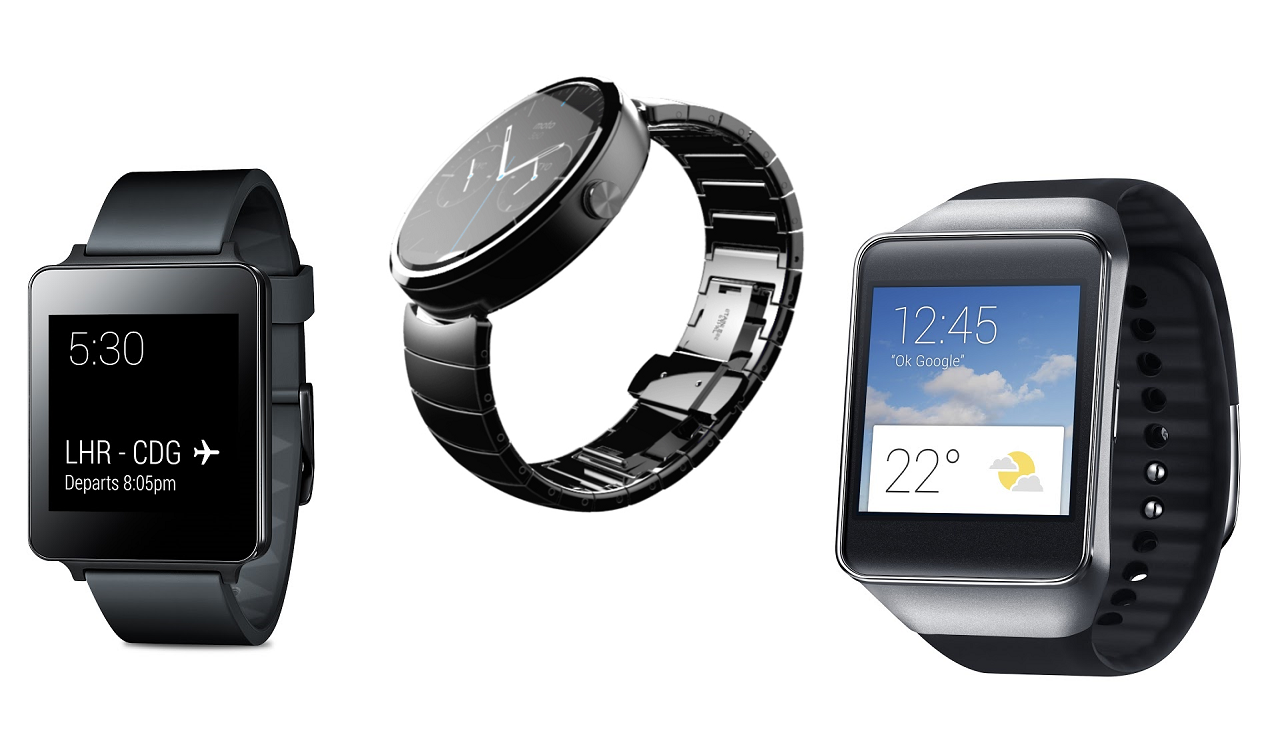 LG G Watch versus Samsung Gear Live versus Motorola Moto 360 4